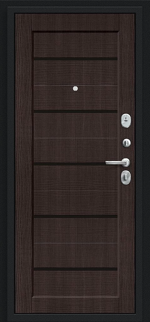 Входная дверь Борн Букле черное/Wenge Melinga BR5076 внутренняя сторона