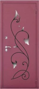 Дверь с кованными элементами DZ723