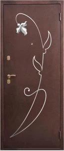 Дверь с кованными элементами DZ742