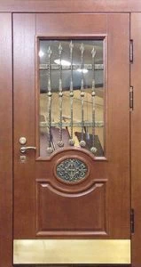 Дверь с кованными элементами DZ485