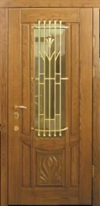 Дверь с кованными элементами DZ527