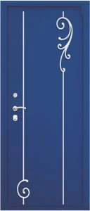 Дверь с кованными элементами DZ721