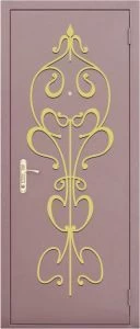 Дверь с кованными элементами DZ752