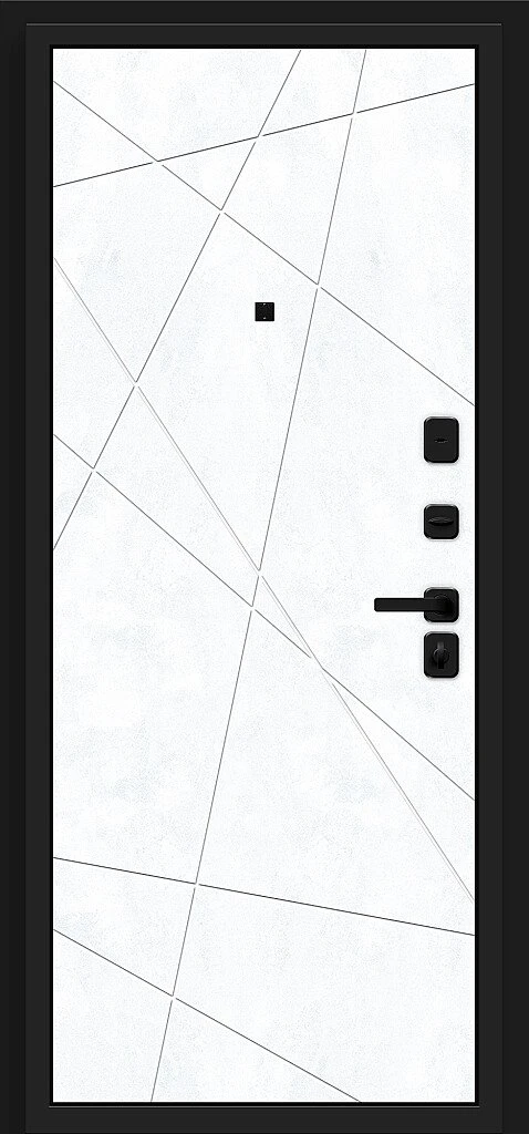 Входная дверь Кьюб RBE Slate Art/Snow Art BR5141 внутренняя сторона