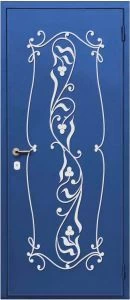 Дверь с кованными элементами DZ748