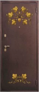 Дверь с кованными элементами DZ754