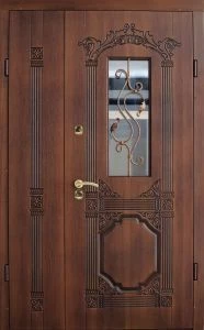 Дверь с кованными элементами DZ612
