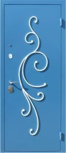 Дверь с кованными элементами DZ720