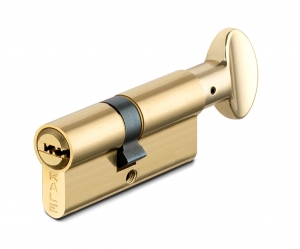 Цилиндровый механизм с вертушкой 164 SM/70 (30+10+30) mm латунь 5 кл.