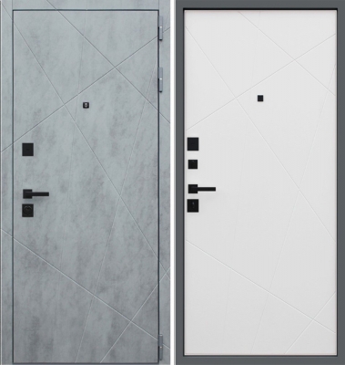 Дверь Дуэт Б белый матовый