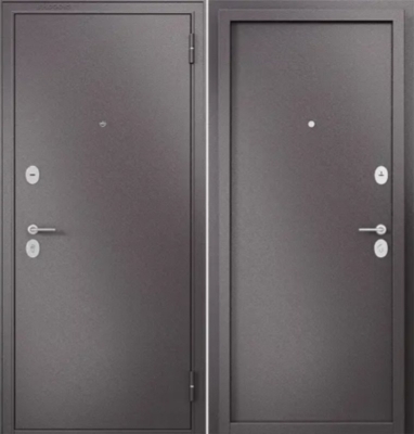 Дверь Бульдорс БУКЛЕ шоколад	 FAMILY - ECO - STEEl М/М Букле шоколад