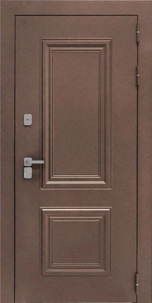 Входная дверь ДвериПРО Д-68 СБ-1 (ст. белое, 16мм, беленый дуб) DPRO195824 внешняя сторона