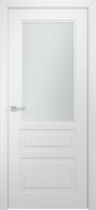 Межкомнатная дверь Модель L-2 (стекло) белая эмаль